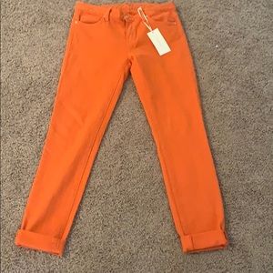 Orange jeans